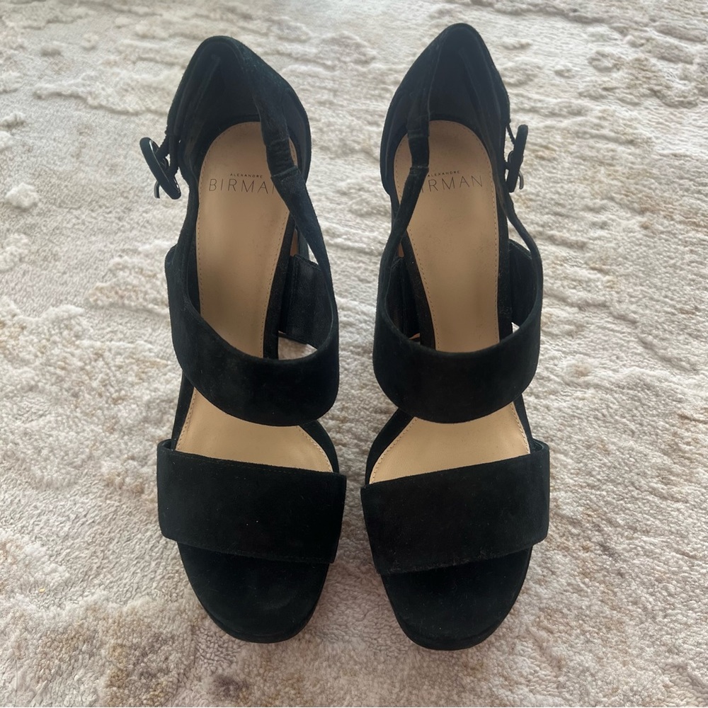 Alexandre Birman suede platform heel